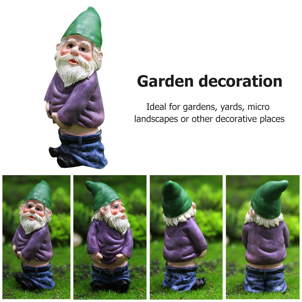1pc Fairy Garden Drunk Gnomes Miniature Ornaments Set Mini